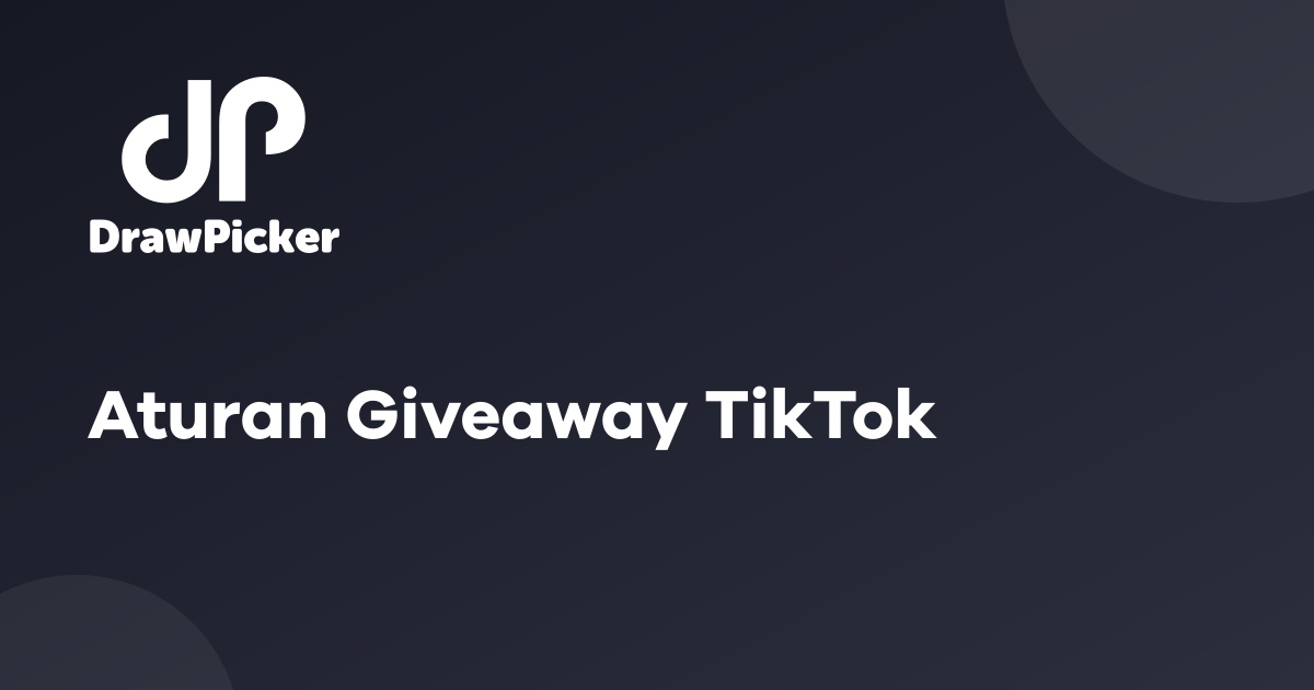 Aturan Giveaway TikTok