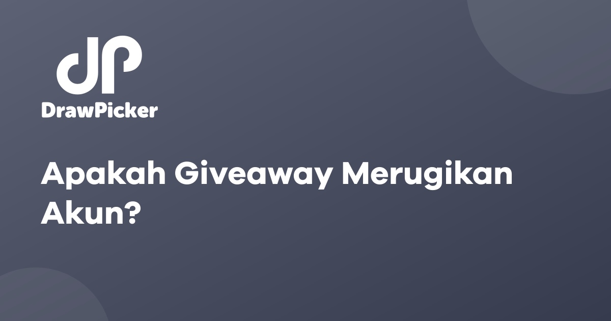 Apakah Giveaway Merugikan Akun?