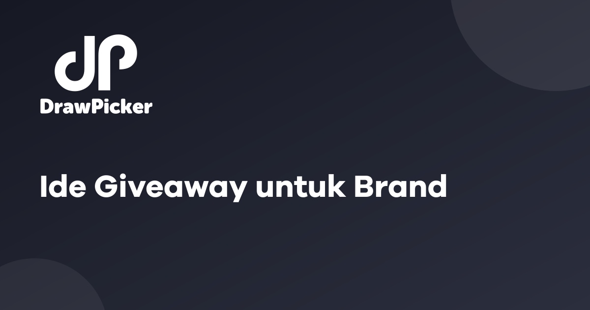 Ide Giveaway untuk Brand